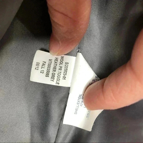 GAP Factory Grey Wool Blend Hooded  Pea Coat Sz XS - Picture 12 of 16